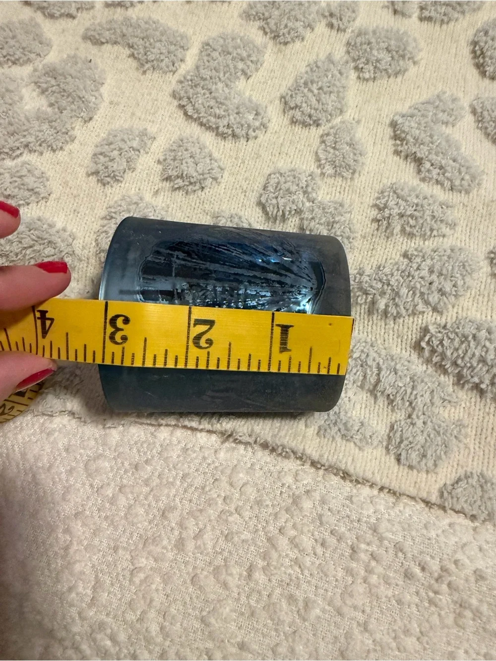 Blue Glass Votive Candle Holder - Home Accents